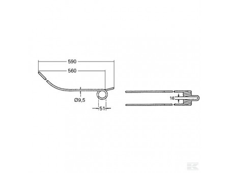 Dent de râteau Kuhn - Série GA