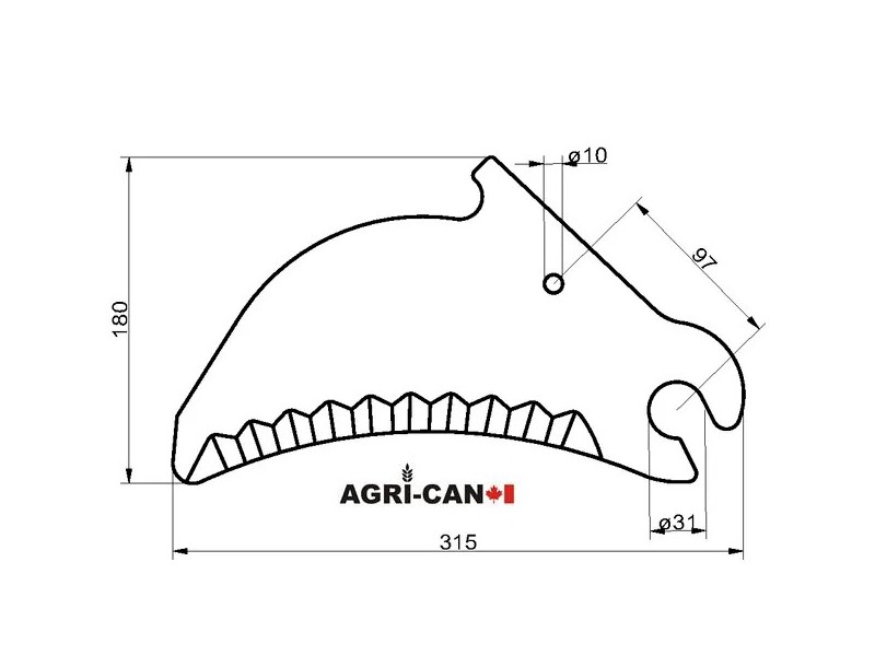 Baler Knife for Case IH LBX and New Holland BB
