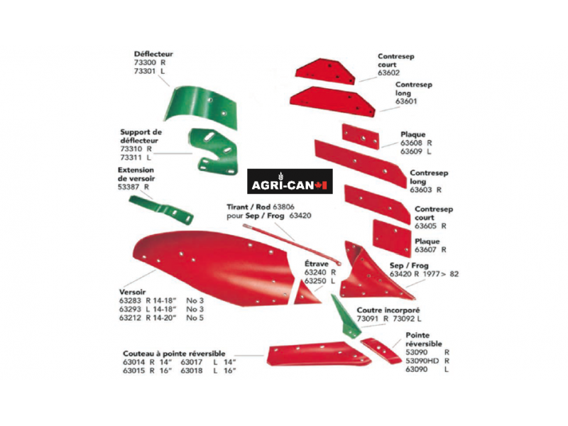 Kverneland Plow Share 16'' - LH