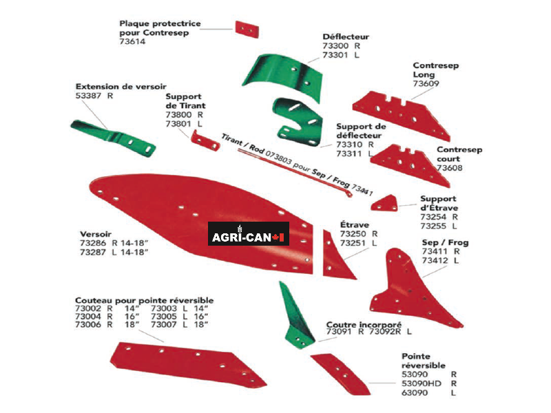 Kverneland No.6-8-29 Plow Shin-LH