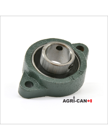 Bride à 2 boulons avec roulement à vis de serrage