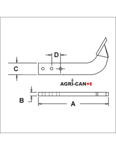 Box Scraper Shank with Point