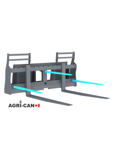 Combo fourches et pics à balle 2000 lbs - 42'' Skid Steer 2