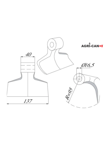 Hammer Flail for Berti, Maschio and others