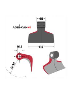 Hammer Flail for Berti, Maschio, Breviglieri and Others -... 2