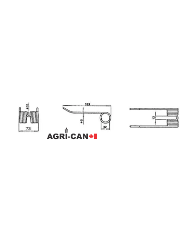 New Holland and Case IH Baler Tine - 5 units...