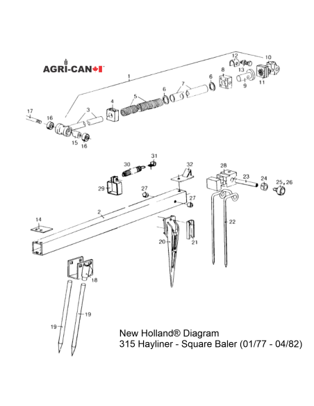 Baler Finger Bar - New Holland® Baler