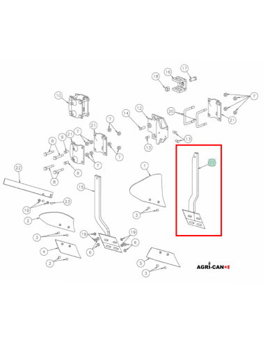 Kverneland OEM Skimmer Arm - RH