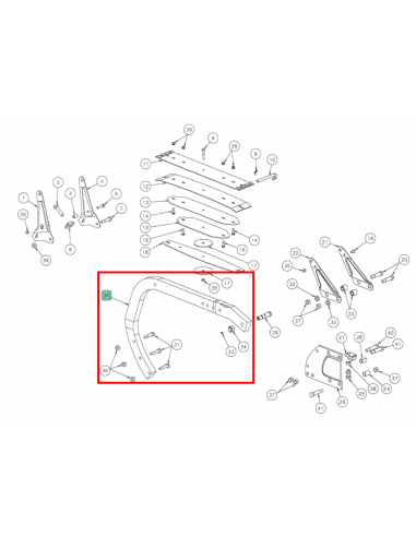 Bras Kverneland 800mm A133586994 / KK071241