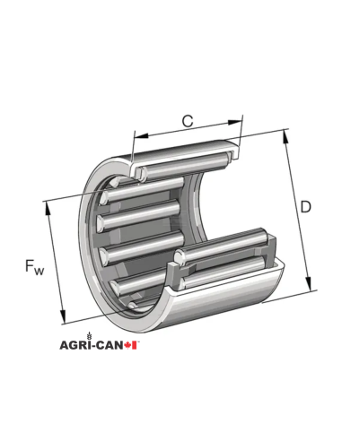Roulements à aiguilles pour charrues Kverneland...