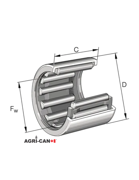 Needle bearing for Kverneland Coulter - 2/pack