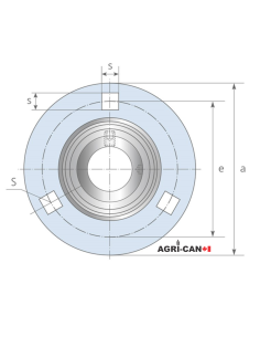PF207 - Pressed Steel 3-Bolt Flangette 2