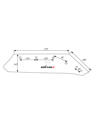 Kevernland Plow Share 16'' - LH