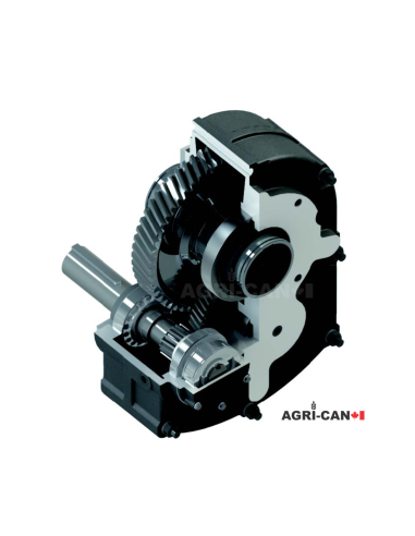 SMR Shaft Mount Gear Speed Reducer 25:1 - Size 3