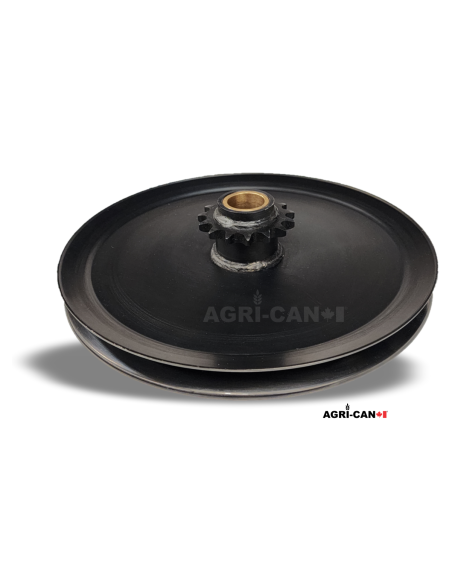 Ensemble poulie / pignon pour monte-balles