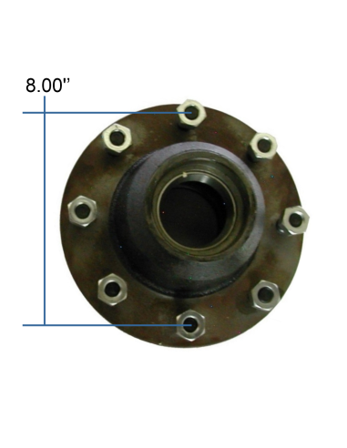 Hub 8 holes - 8000lbs  Agriculture Only