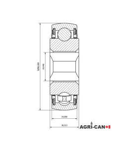 Roulement à alésage carré - 1 1/8'' Lubrifiable 2