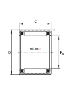 Roulements à aiguilles pour charrue Överum – 2/pqt 2