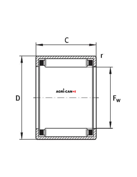 Coulter Hub Needle Bearing for Överum – 2/Pk