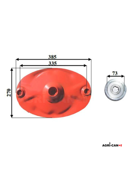 Disc for Kuhn, New Holland, and John Deere disc mower