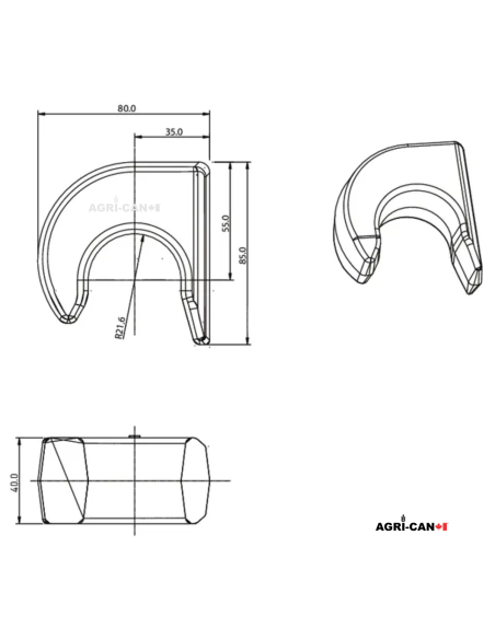 Replacement Weld-On Hook – ALO Euro