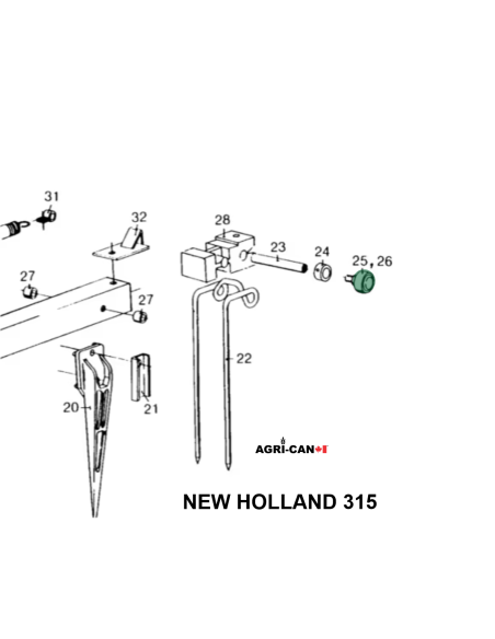 Roulement à billes pour presse à foin