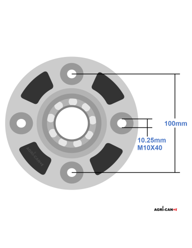 Hub only for Kverneland 4-hole Plough Coulter