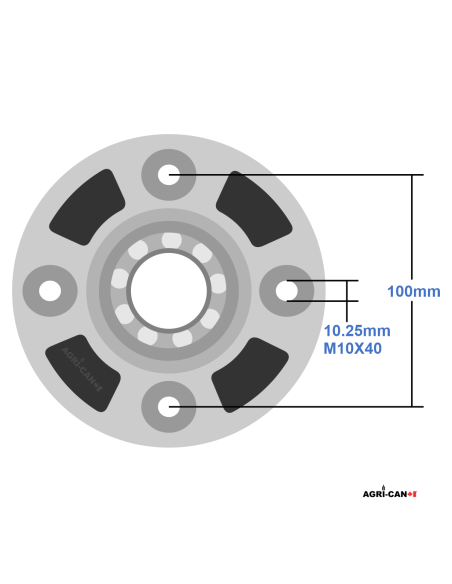 Hub only for Kverneland 4-hole Plough Coulter