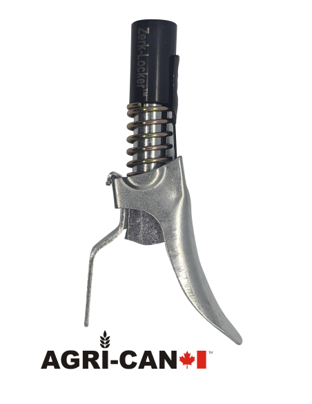 12 Zerk-Locker® grease couplers and Countertop display