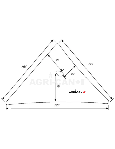 Étrave de charrue Kverneland - Base 1 à 5 - Gauche