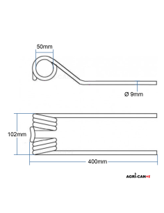 Dent pour faneur Deutz-Fahr, Kubota, Kverneland/Taarup et... 2