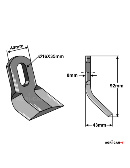 Articulated Universal Knife for Orsi
