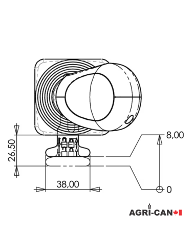 Universal joystick for tractor - Stoll 1433390