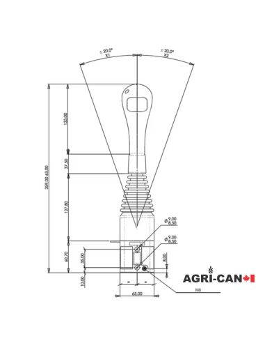 Universal joystick for tractor - Stoll 1433390