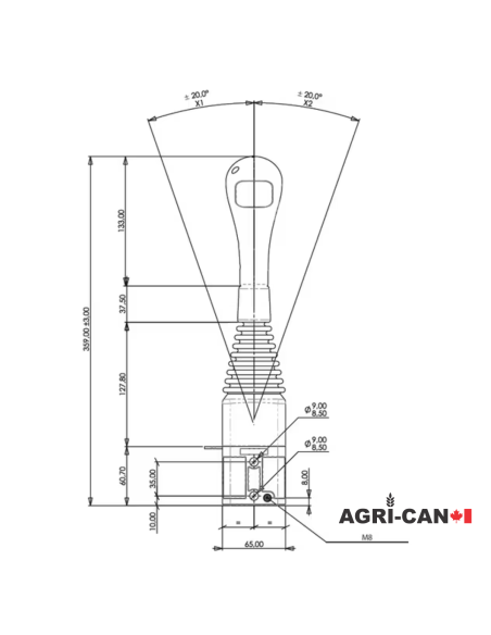 3e Fonction à 1 boutons pour manette de tracteur STOLL - Joystick