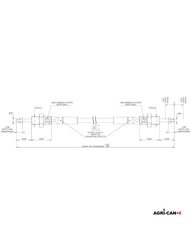 Universal Joystick Cable M6 - 1750mm (69")
