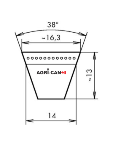 Belt for Kuhn, Vicon, Maschio, Nobili, and PZ -...