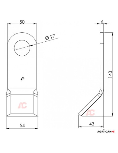 F10 Y Flail for McConnel / Bomford / Twose...