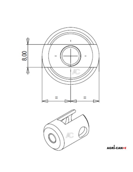 Cable Mounting Bushing – Stoll / Walvoil / Dura