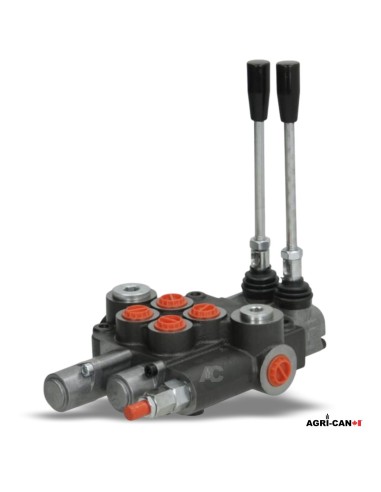 2-Section Hydraulic Monoblock Valve - 80 L/min....
