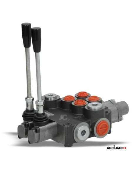Valve hydraulique monobloc à 2 sections – 80 L/min – SD11