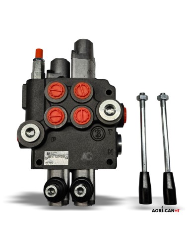 2-Section Hydraulic Monoblock Valve with Float-...