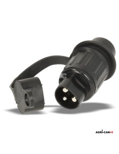 3-Pin Male Plug DIN 9680 – 12/24V