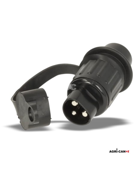 3-Pin Male Plug DIN 9680 – 12/24V