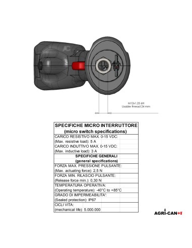 Universal Multifunction Joystick Handle – M12x1.5