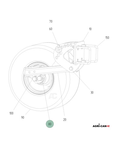 Complete Hub Bearing for Horsch Disc Harrow