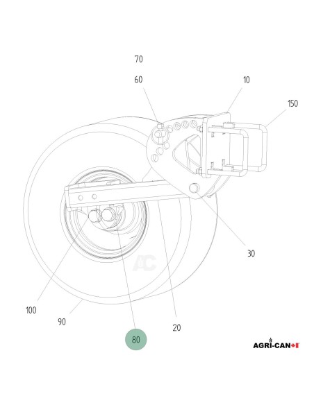 Complete Hub Bearing for Horsch Disc Harrow
